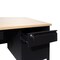 Flash Furniture 30 in D X White Oak, 60 in W X GC-M-BLK-179-WHTOAK-GG - alternate 2